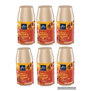 6 Glade Automatic Spray Refill Limited Edition Golden Pumpkin & Spice 6.2 OZ NEW